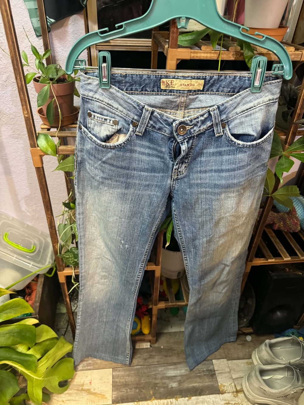 BKE Faded Light Blue Women's Boot Cut Jeans